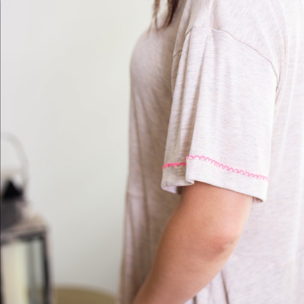 Pico edge peplum knit top